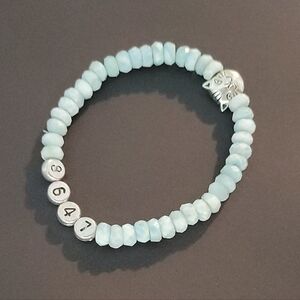 Faceted Larimar Good Trouble Bracelet
